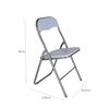 Silla Plegable Metálica Acolchada Blanca 44,5x47,5x89 Wellhome