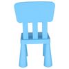 Silla Infantil Azul Plástico Fuerte Y Resistente 38x35x67cm Wellhome