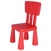 Silla Infantil Roja Plástico Fuerte Y Resistente 38x35x67cm Wellhome