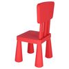 Silla Infantil Roja Plástico Fuerte Y Resistente 38x35x67cm Wellhome