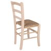 Wellhome Silla Rustica Acabado Sin Barniz, 42,5x41x87,5 Cm