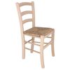 Wellhome Silla Rustica Acabado Sin Barniz, 42,5x41x87,5 Cm