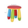 Taburete Infantil Rojo Plástico Fuerte Y Resistente 30x26cm Wellhome