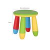 Taburete Infantil Verde Plástico Fuerte Y Resistente 30x26cm Wellhome