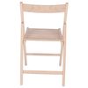 Silla Bas En Madera De Haya Sin Barniz, 43x47x79 Cm Wellhome