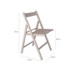 Silla Bas En Madera De Haya En Blanco, 43x47x79 Cm Wellhome