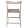 Silla Bas En Madera De Haya En Blanco, 43x47x79 Cm Wellhome