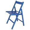 Silla Bas En Madera De Haya En Azul, 43x47x79 Cm Wellhome