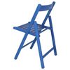 Silla Bas En Madera De Haya En Azul, 43x47x79 Cm Wellhome