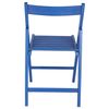 Silla Bas En Madera De Haya En Azul, 43x47x79 Cm Wellhome