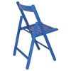 Silla Bas En Madera De Haya En Azul, 43x47x79 Cm Wellhome