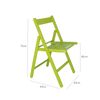 Silla Bas En Madera De Haya En Verde, 43x47x79 Cm Wellhome