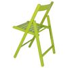 Silla Bas En Madera De Haya En Verde, 43x47x79 Cm Wellhome