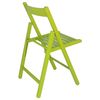 Silla Bas En Madera De Haya En Verde, 43x47x79 Cm Wellhome