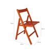 Silla Bas En Madera De Haya En Naranja, 43x47x79 Cm Wellhome