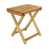 Taburete Pescador Fabricado En Madera En Aceite 33x25x36 Cm Wellhome