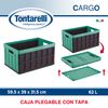 Set 2 Cajas Multiusos 46l/62l Verde Y Negro Tontarelli