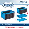 Set 2 Cajas Multiusos 46l/62l Azul Y Negro Tontarelli