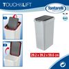 Set 2 Cubos "touch & Lift" De 45l Gris