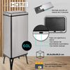 Wellhome Cubo  Basura Inteligente,apertura Automática,manual60l, 35,5x26x95,5cm Gris