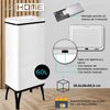 Wellhome Cubo  Basura Inteligente,apertura Automática,manual60l, 35,5x26x95,5cm Blanco