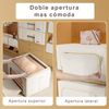 Caja De Almacenamiento De Ropa 100l Plegable De Algodón