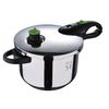 Batería De Cocina 5 Pzs + 3 Sartenes 16/20/24 Rojo + Olla A Presión 22cm 5l San Ignacio