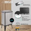 Wellhome 2 Cubo Basura Inteligente 40l C/u,alto 71,5(35,5x26)gris Etiqueta Magnética