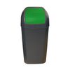 Set De 2 Cubos - Papeleras Con Tapa Basculante De 15l/u Color Verde