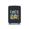 Funda Protectora 'let's Go'  Para Maleta Mediana (55-65 Cm) Reutilizable Con Cremallera