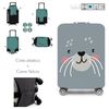 Funda Protectora 'cutie Cat' Para Maleta Mediana (55-65 Cm) Reutilizable Con Cremallera