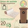 Ack Cubo Reciclaje 70l Vertical, 2 Compartimentos, Incluye 20 Bolsas: 10l