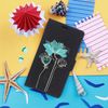 German Tech® - Funda Libro Acuarela Flores Turquesa Para Alcatel A30