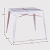 Mesa Industrial En Acero 97x97x76cm - Blanco