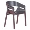 Silla De Comedor En Madera De Fresno Natural 55x52x78cm - Negro