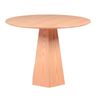 Mesa De Comedor Con Pie Central En Madera De Fresno  100x100x77cm - Fresno Natural