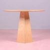 Mesa De Comedor Con Pie Central En Madera De Fresno  100x100x77cm - Fresno Natural