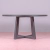 Mesa De Comedor Redonda En Fresno Natural  150x150x78cm - Negro