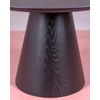 Mesa De Comedor Con Pie Central En Madera De Fresno  120x120x77cm - Negro