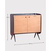 Armario Consola En Madera Maciza De Roble 99x42x88cm - Roble Americano