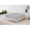 Sábana Bajera Ajustable Lisa Gris Cama 90 Cm - 90x190/200 Cm, 100% Algodón.