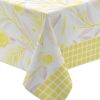 Mantel Antimanchas Flower Amarillo 140*300 Cm