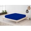 Sábana Bajera Ajustable Lisa Azul Cama 90 Cm - 90x190/200 Cm, 100% Algodón.