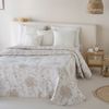 Colcha Jacquard Reversible Algodón Chiara Beige Cama 90 Cm - 180x270 Cm