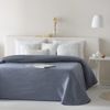 Colcha Jacquard Reversible Algodón Aura Jeans Cama 150 Cm - 250x270 Cm