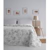 Colcha Jacquard Reversible Algodón Zurek Gris Cama 90 Cm - 180x270 Cm