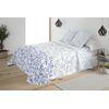 Colcha Estampada Reversible Cosida Patry Azul Cama 90 - (180x270 Cm)