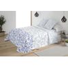 Colcha Estampada Reversible Cosida Patry Azul Cama 105 Cm - 200x270 Cm