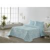 Colcha Estampada Reversible Gemma Verde Agua Cama 105 Cm - 200x270 Cm