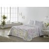 Colcha Estampada Reversible Diane Gris Cama 105 Cm - 200x270 Cm